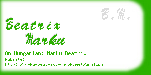 beatrix marku business card